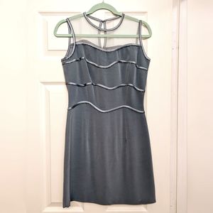 Vintage Niteline Della Roufogali ice blue party dress size 4 SEE CONDITION